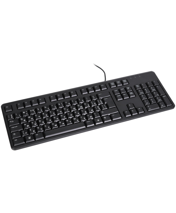 Клавіатура Dell KB212-B Black з кирилицею (наклейки)