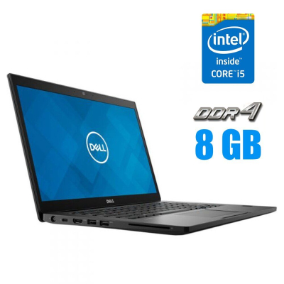 БУ Ноутбук Ноутбук Dell Latitude 7490/ 14 " (1920x1080) IPS / Intel Core i5-8250U (4 (8) ядра по 1.6 - 3.4 GHz) / 8 GB DDR4 / 256 GB SSD / Intel UHD Graphics 620 / WebCam