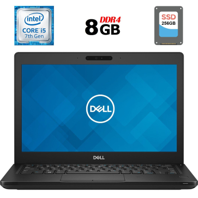 БУ Ноутбук Нетбук Б-клас Dell Latitude 5290 / 12.5" (1366x768) TN / Intel Core i5 - 7300U (2 (4) ядра по 2.6-3.5 GHz) / 8 GB DDR4 / 256 GB SSD / Intel HD Graphics 620 / WebCam / Fingerprint / USB 3.1 / HDMI / Windows 10 ліцензія