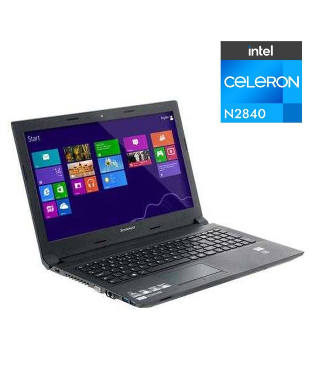 Ноутбук Б-клас Lenovo B50 - 30 / 15.6 (1366x768) TN / Intel Celeron N2840 (2 ядра по 2.16-2.58 GHz) / 4 GB DDR3 / 500 Gb HDD / Intel HD Graphics / WebCam