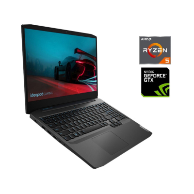 БУ Ноутбук Игровой ноутбук Lenovo Ideapad Gaming 3 15ARH05 / 15.6" (1920x1080) IPS / AMD Ryzen 5 4600H (6 (12) ядер по 3.0 - 4.0 GHz) / 16 GB DDR4 / 512 GB SSD M.2 / nVidia GeForce GTX 1650, 4GB GDDR6, 128-bit / WebCam