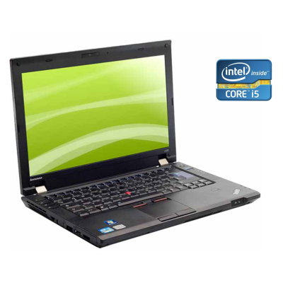 БУ Ноутбук Ноутбук А-класс Lenovo ThinkPad L420 / 14" (1366x768) TN / Intel Core i5-2410M (2 (4) ядра по 2.3 - 2.9 GHz) / 4 GB DDR3 / 160 GB SSD / Intel HD Graphics 3000 / WebCam / DVD-RW