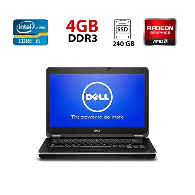 БУ Ноутбук Игровой ноутбук Dell Latitude E6440 / 14" (1920x1080) IPS / Intel Core i5-4310M (2 (4) ядра по 2.7 - 3.4 GHz) / 8 GB DDR3 / 240 GB SSD / AMD Radeon HD 8690M, 2 GB GDDR5, 64-bit / WebCam