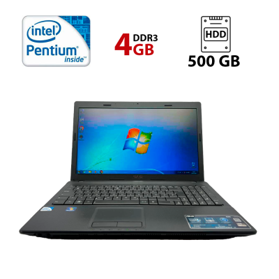 БУ Ноутбук Ноутбук Asus K54L / 15.6" (1366x768) TN LED / Intel Pentium B950 (2 ядра по 2.1 GHz) / 4 GB DDR3 / 500 GB HDD / Intel HD Graphics 2000 / USB 3.0