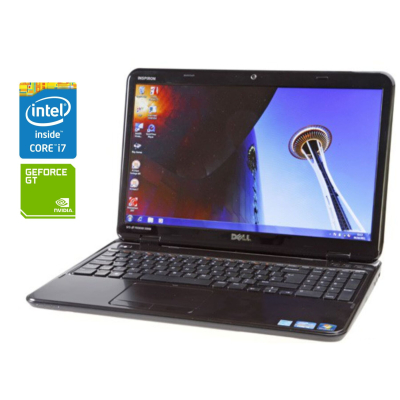 БУ Ноутбук Ноутбук Dell Inspiron N5110 / 15.6" (1366x768) TN / Intel Core i7-2670QM (4 (8) ядра по 2.2 - 3.1 GHz) / 8 GB DDR3 / 240 GB SSD / nVidia GeForce GT 525M, 1 GB DDR3, 128-bit / WebCam / DVD-RW / Win 10 Pro
