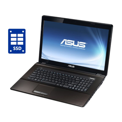 БУ Ноутбук Ноутбук Asus K73E / 17.3" (1600x900) TN / Intel Core i3-2310M (2 (4) ядра по 2.1 GHz) / 8 GB DDR3 / 240 GB SSD / Intel HD Graphics 3000 / WebCam / DVD-ROM / Win 10 Pro