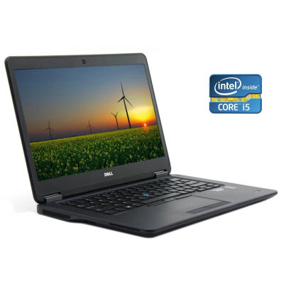 БУ Ноутбук Ультрабук Dell Latitude E7470 / 14" (2560x1440) IPS Touch / Intel Core i5-6300U (2 (4) ядра по 2.4 - 3.0 GHz) / 8 GB DDR3 / 240 GB SSD / Intel HD Graphics 520 / WebCam / Win 10 Pro