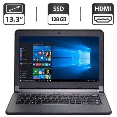 БУ Ноутбук Ноутбук Б-класс Dell Latitude E3340 / 13.3" (1366x768) TN / Intel Core i3-4030U (2 (4) ядра по 1.9 GHz) / 4 GB DDR3 / 128 GB SSD / Intel HD Graphics 4400 / WebCam / HDMI