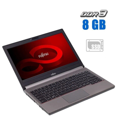 БУ Ноутбук Ноутбук Fujitsu LifeBook E744 / 14" (1366x768) TN / Intel Core i3-4100M (2 (4) ядра по 2.5 GHz) / 8 GB DDR3 / 240 GB SSD / Intel HD Graphics 4600 / Windows 10