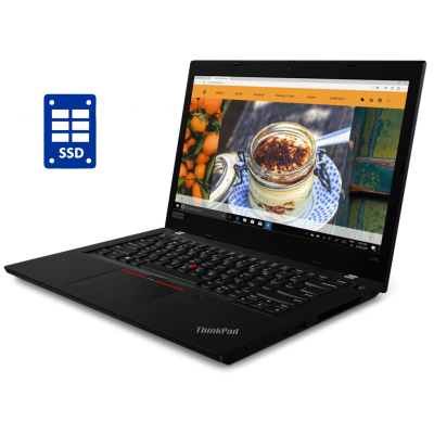 БУ Ноутбук Ультрабук Lenovo ThinkPad L490 / 14" (1366x768) TN / Intel Core i3-8145U (2 (4) ядра по 2.1 - 3.9 GHz) / 8 GB DDR4 / 256 GB SSD / Intel UHD Graphics / WebCam / Win 10 Pro