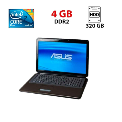 БУ Ноутбук Ноутбук Asus K70IJ / 17.3" (1600x900) TN / Intel Core 2 Duo T6600 (2 ядра по 2.2 GHz) / 4 GB DDR2 / 320 GB HDD / Intel HD Graphics / WebCam