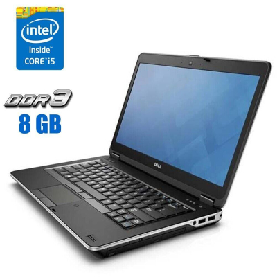 БУ Ноутбук Ноутбук Б-клас Dell Latitude E6440 / 14" (1600x900) TN / Intel Core i5-4300M (2 (4) ядра по 2.6 - 3.3 GHz) / 8 GB DDR3 / 128 GB SSD / Intel HD Graphics 4600 / WebCam / DVD-RW / HDMI / Windows 10 ліцензія
