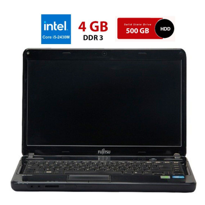 БУ Ноутбук Ноутбук Б-класс Fujitsu LifeBook LH531 / 14" (1366x768) TN / Intel Core i5-2430M (2 (4) ядра по 2.4 - 3.0 GHz) / 4 GB DDR3 / 500 GB HDD / Intel HD Graphics 3000 / WebCam / Без батареи
