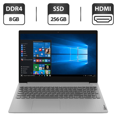 БУ Ноутбук Ультрабук Б-класс Lenovo IdeaPad 3i 15ITL05 / 15.6" (1366x768) TN Touch / Intel Core i3-1115G4 (2 (4) ядра по 4.1 GHz) / 8 GB DDR4 / 256 GB SSD / Intel UHD Graphics / WebCam / HDMI