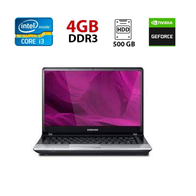 БУ Ноутбук Ноутбук Samsung 300E4A / 15.6" (1366x768) TN / Intel Core i3-2350M (2 (4) ядра по 2.3 GHz) / 4 GB DDR3 / 500 GB HDD / nVidia GeForce GT 310M, 1 GB DDR3, 128-bit / WebCam
