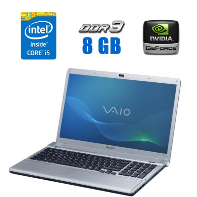 БУ Ноутбук Ноутбук Sony Vaio VPCF11M1E / 15.6'' (1920x1080) TN / Intel Core i5-520M (2 (4) ядра по 2.4 - 2.93 GHz) / 8 GB DDR3 / 128 GB SSD / nVidia GeForce GT 310M, 1 GB DDR3, 128-bit