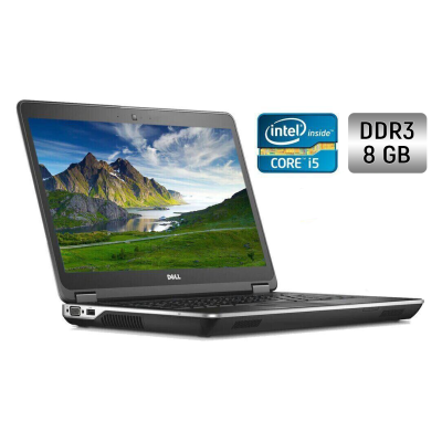 БУ Ноутбук Ноутбук Dell Latitude E6440 / 14" (1920x1080) IPS / Intel Core i5-4310M (2 (4) ядра по 2.7 - 3.4 GHz) / 8 GB DDR3 / 240 GB SSD / Intel HD Graphics 4600 / WebCam / Windows 10