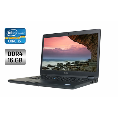 БУ Ноутбук Ультрабук Dell Latitude 5490 / 14" (1920x1080) IPS / Intel Core i5-8250U (4 (8) ядра по 1.6 - 3.4 GHz) / 16 GB DDR4 / 256 GB SSD / Intel UHD Graphics 620 / WebCam + Беспроводная мышка