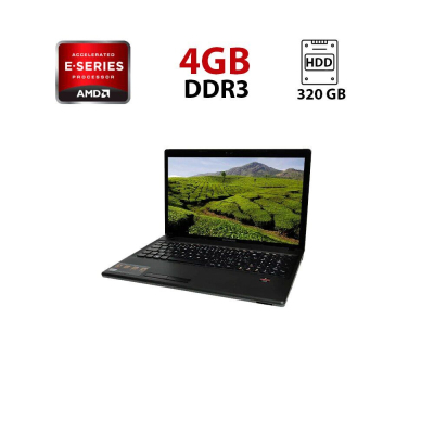 БУ Ноутбук Ноутбук Lenovo Ideapad G585 / 15.6" (1366x768) TN / AMD E-300 (2 ядра по 1.3 GHz) / 4 GB DDR3 / 320 GB HDD / ATI Radeon 6310 Graphics / WebCam