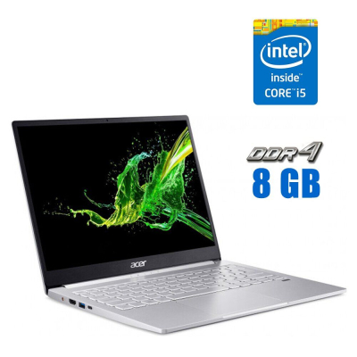 БУ Ноутбук Ультрабук Acer Swift 3 N19H3 / 13.5" (2256x1504) IPS / Intel Core i5-1135G7 (4 (8) ядра по 2.5 - 4.5 GHz) / 8 GB DDR4 / 240 GB SSD / Intel Iris Xe Graphics / WebCam 