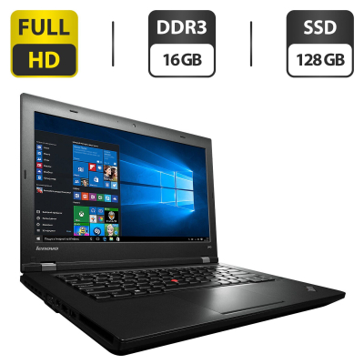 БУ Ноутбук Ноутбук Б-класс Lenovo ThinkPad L440 / 14" (1920x1080) TN / Intel Core i5-4200M (2 (4) ядра по 2.5 - 3.1 GHz) / 16 GB DDR3 / 128 GB SSD / Intel HD Graphics 4600 / WebCam / Windows 10 Pro