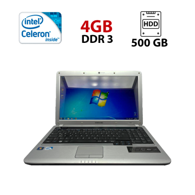 БУ Ноутбук Ноутбук Samsung R530 / 15.6" (1366x768) TN / Intel Celeron T3100 (2 ядра по 1.9 GHz) / 4 GB DDR3 / 500 GB HDD / Intel HD Graphics / WebCam