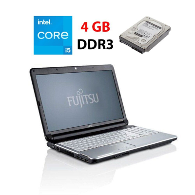 БУ Ноутбук Ноутбук Б-класс Fujitsu Lifebook A532 / 15.6'' (1366x768) TN / Intel Core i5-3210M (2 (4) ядра по 2.5 - 3.1 GHz) / 4 GB DDR3 / 500 GB HDD / Intel HD Graphics 4000 / WebCam