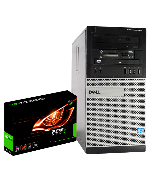 Системний блок Dell OptiPlex 9010 Tower Intel Core i7-3770 16Gb RAM 240Gb SSD 500Gb HDD + нова GeForce GTX 1050Ti 4GB