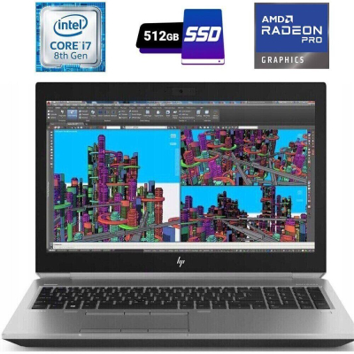 БУ Ноутбук Мобильная рабочая станция HP ZBook 15 G6 / 15.6'' (1920x1080) IPS Touch / Intel Core i7-8550U (4 (8) ядра по 1.8 - 4.0 GHz) / 32 GB DDR4 / 512 GB SSD M.2 / AMD Radeon Pro WX 3200, 4 GB GDDR5, 128-bit / WebCam