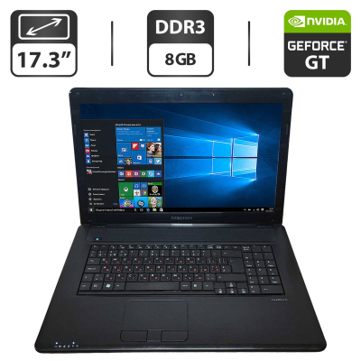 БУ Ноутбук Ноутбук Б-класс Medion Akoya P7618 / 17.3" (1600x900) TN / Intel Core i3-390M (2 (4) ядра по 2.66 GHz) / 8 GB DDR3 / 620 GB HDD / nVidia GeForce GT 540M, 1 GB GDDR3, 128-bit / WebCam / VGA