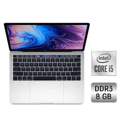 БУ Ноутбук Ультрабук Б-класс Apple MacBook Air 13 (2019) / 13.3" (2560x1600) IPS / Intel Core i5-8210Y (2 (4) ядра по 1.6 - 3.6 GHz) / 8 GB DDR3 / 256 GB SSD / Intel UHD Graphics 617 / WebCam / True Tone / Touch ID / Silver