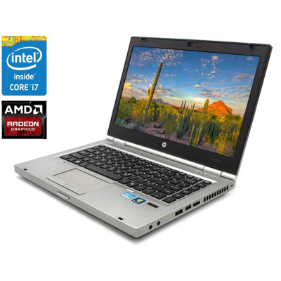 БУ Ноутбук Ноутбук A-класс HP EliteBook 8460p / 14" (1600x900) TN / Intel Core i7-2620M (2 (4) ядра по 2.7 - 3.4 GHz) / 4 GB DDR3 / 120 GB SSD / AMD Radeon HD 6470M, 1GB DDR3, 64-bit / WebCam / DVD-RW