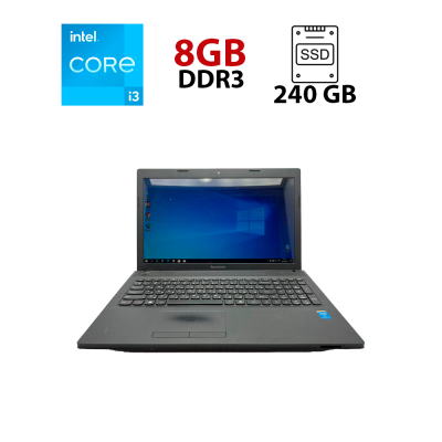 БУ Ноутбук Ноутбук Lenovo G500 / 15.6" (1366x768) TN / Intel Core i3-4000M (2 (4) ядра по 2.4 GHz) / 8 GB DDR3 / 240 GB SSD / Intel HD Graphics 2500 / WebCam