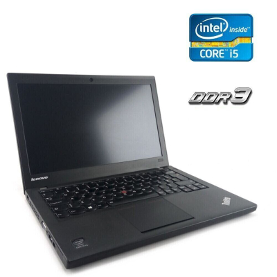 БУ Ноутбук Нетбук Б-класс Lenovo ThinkPad X240 / 12.5" (1366x768) TN / Intel Core i5-4200U (2 (4) ядра по 1.6 - 2.6 GHz) / 4 GB DDR3 / 500 GB HDD / Intel HD Graphics 4400