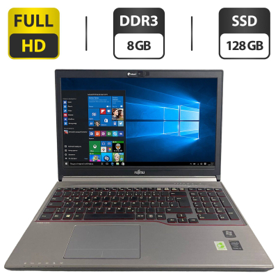 БУ Ноутбук Ноутбук Б-класс Fujitsu LifeBook E754 / 15.6" (1920x1080) IPS / Intel Core i5-4200M (2 (4) ядра по 2.5 - 3.1 GHz) / 8 GB DDR3 / 128 GB SSD / Intel HD Graphics 4600 / WebCam / DVD-ROM / VGA