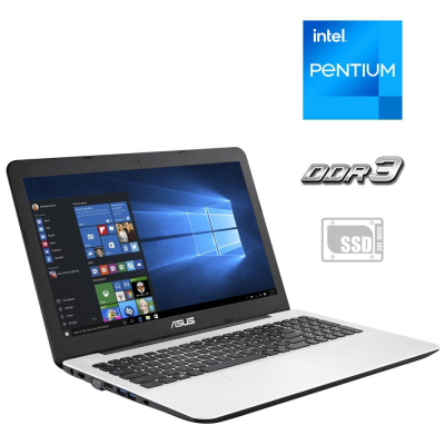 БУ Ноутбук Ноутбук Б-клас Asus X555S / 15.6" (1366x768) TN / Intel Pentium N3700 (4 ядра по 1.6-2.4 GHz) / 4 GB DDR3 / 120 GB SSD / Intel HD Graphics / WebCam
