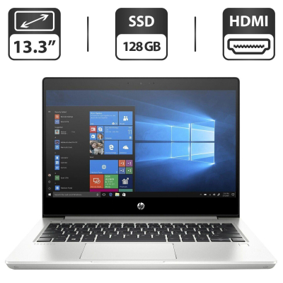 БУ Ноутбук Ультрабук Б-класс HP ProBook 430 G6 / 13.3" (1366x768) TN / Intel Core i3-8145U (2 (4) ядра по 2.1 - 3.9 GHz) / 4 GB DDR3 / 128 GB SSD / Intel UHD Graphics / WebCam / HDMI
