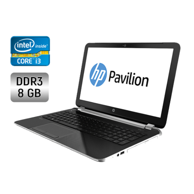БУ Ноутбук Ноутбук Б-класс HP Pavilion ProtectSmart / 15.6" (1366x768) TN / Intel Core i3-3217U (2 (4) ядра по 1.8 GHz) / 8 GB DDR3 / 128 GB SSD / Intel HD Graphics 4000 / WebCam / DVD-RW