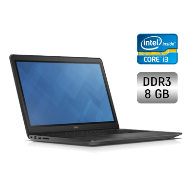 БУ Ноутбук Ноутбук Б-класс Dell Latitude 3550 / 15.6" (1366x768) TN / Intel Core i3-4005 (2 (4) ядра по 1.7 GHz) / 8 GB DDR3 / 256 GB SSD / Intel HD Graphics 4400 / WebCam / HDMI