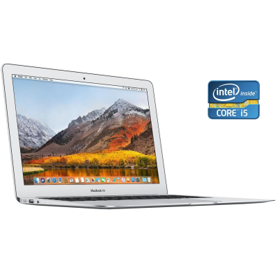 БУ Ноутбук Ультрабук Apple MacBook Air 13 A1466 2017 / 13.3" (1440x900) IPS / Intel Core i5-5350U (2 (4) ядра по 1.8 - 2.9 GHz) / 8 GB DDR4 / 256 GB SSD / Intel HD Graphics 6000 / WebCam / macOS