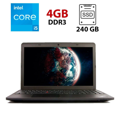 БУ Ноутбук Ноутбук Б класс Lenovo ThinkPad Edge E531 / 15.6" (1366x768) TN / Intel Core i5-3230M (2 (4) ядра по 2.6 - 3.2 GHz) / 4 GB DDR3 / 240 GB SSD / Intel HD Graphics 4000 / WebCam / USB 3.0 / HDMI