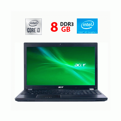 БУ Ноутбук Ноутбук Acer TravelMate 5760 / 15.6" (1366x768) TN / Intel Core i3-2330M (2 (4) ядра по 2.2 GHz) / 8 GB DDR3 / 128 GB SSD / Intel HD Graphics 3000