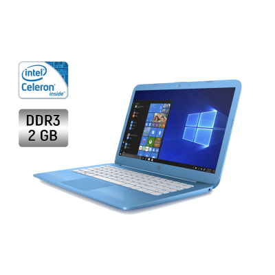 БУ Ноутбук Ноутбук HP Stream / 14" (1366x768) TN / Intel Celeron Processor N2840 (2 ядра по 2.16 - 2.58 GHz) / 2 GB DDR3 / 32 GB SSD / Intel HD Graphics / WebCam