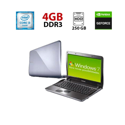 БУ Ноутбук Ноутбук Samsung SF310 / 15.6" (1366x768) TN / Intel Core i3-370M (2 (4) ядра по 2.4 GHz) / 4 GB DDR3 / 250 GB HDD / nVidia GeForce 310M, 512 MB GDDR3, 64-bit / WebCam