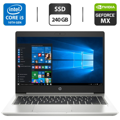 БУ Ноутбук Ігровий ноутбук Б-клас HP ProBook 440 G7 / 14" (1920x1080) IPS / Intel Core i5 - 10210u (4 (8) ядра по 1.6-4.2 GHz) / 8 GB DDR4 / 240 GB SSD / nVidia GeForce Mx250, 2 GB GDDR5, 64-bit / WebCam / HDMI