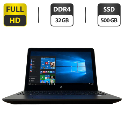 БУ Ноутбук Мобильная рабочая станция HP ZBook 15 G4 / 15.6" (1920x1080) IPS Touch / Intel Core i7-7820HQ (4 (8) ядра по 2.9 - 3.9 GHz) / 32 GB DDR4 / 500 GB SSD / Intel UHD Graphics 630 / WebCam / HDMI