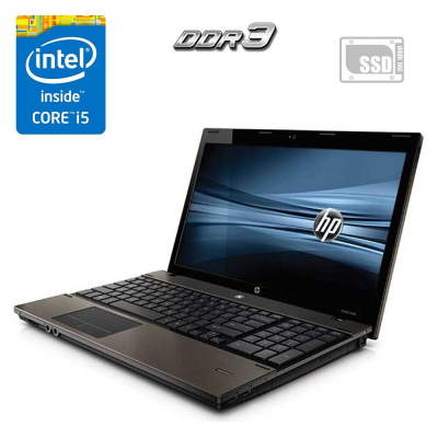 БУ Ноутбук Ноутбук HP ProBook 4520s / 15.6" (1366x768) TN / Intel Core i5-520M (2 (4) ядра по 2.4 - 2.93 GHz) / 4 GB DDR3 / 120 GB SSD / Intel HD Graphics / DVD-ROM / АКБ не тримає