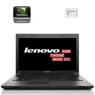 БУ Ноутбук Ноутбук Lenovo B590 / 15.6" (1366x768) TN / Intel Celeron 1000M (2 ядра по 1.8 GHz) / 4 GB DDR3 / 120 GB SSD / nVidia GeForce GT 720M, 1 GB DDR3, 64-bit / WebCam / Без АКБ
