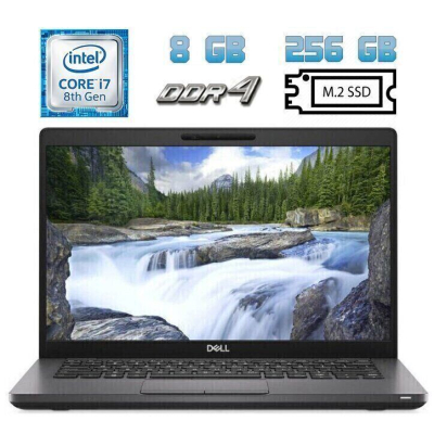 БУ Ноутбук Ультрабук Б-класс Dell Latitude 5400 / 14" (1920x1080) IPS / Intel Core i7-8665U (4 (8) ядра по 1.9 - 4.8 GHz) / 8 GB DDR4 / 256 GB SSD M.2 / Intel UHD Graphics 620 / WebCam / USB 3.1 / HDMI / Windows 10 лицензия