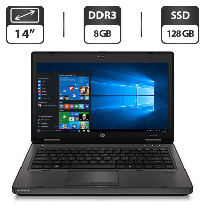 БУ Ноутбук Ноутбук Б-класс HP ProBook 6460b / 14" (1600x900) TN / Intel Core i5-2520M (2 (4) ядра по 2.5 - 3.2 GHz) / 8 GB DDR3 / 128 GB SSD / Intel HD Graphic 3000 / WebCam / DVD-ROM / VGA